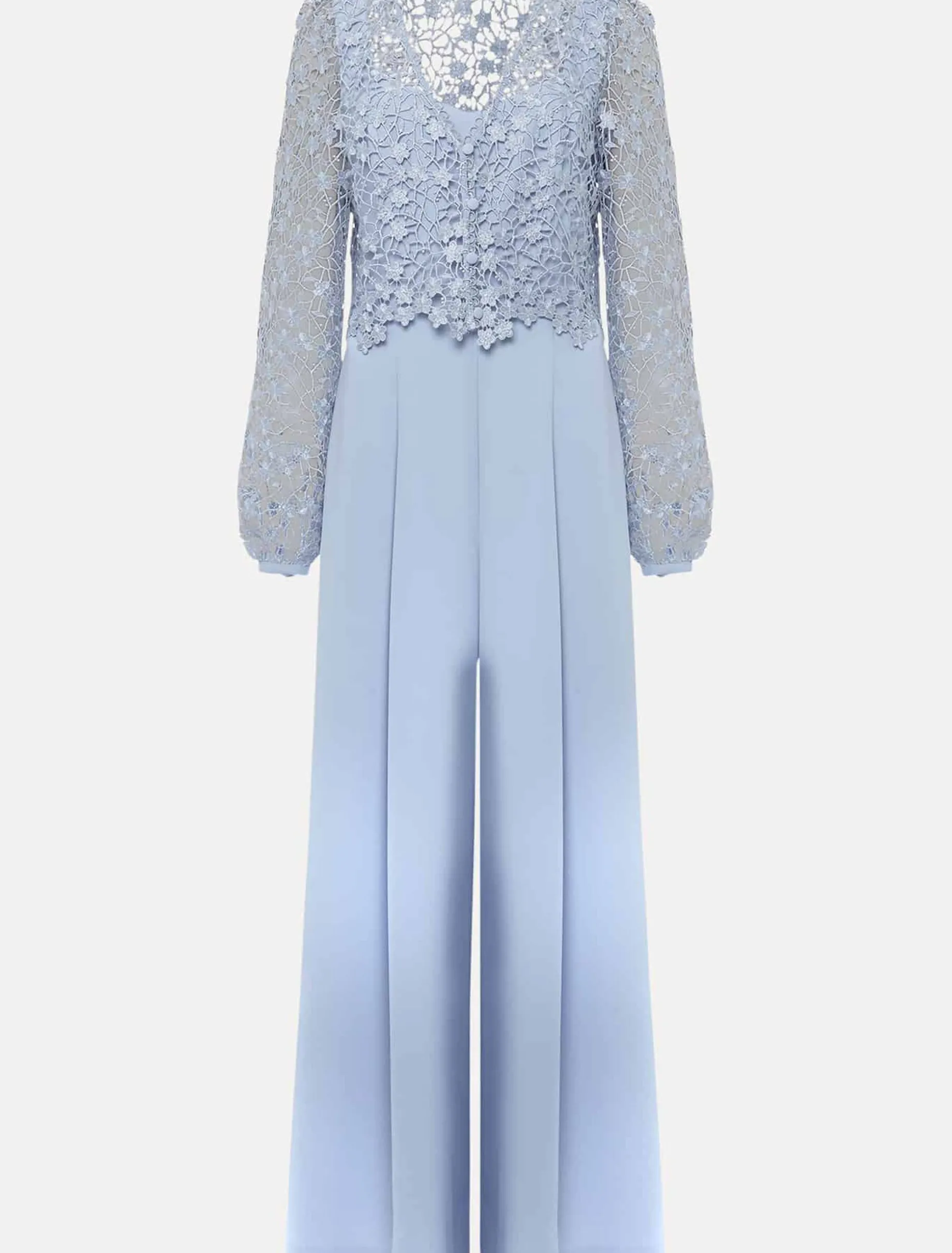 Dresses^Phase Eight Mariposa Lace Jumpsuit Cornflower