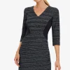Dresses^Phase Eight Marisa Metallic Dress Navy