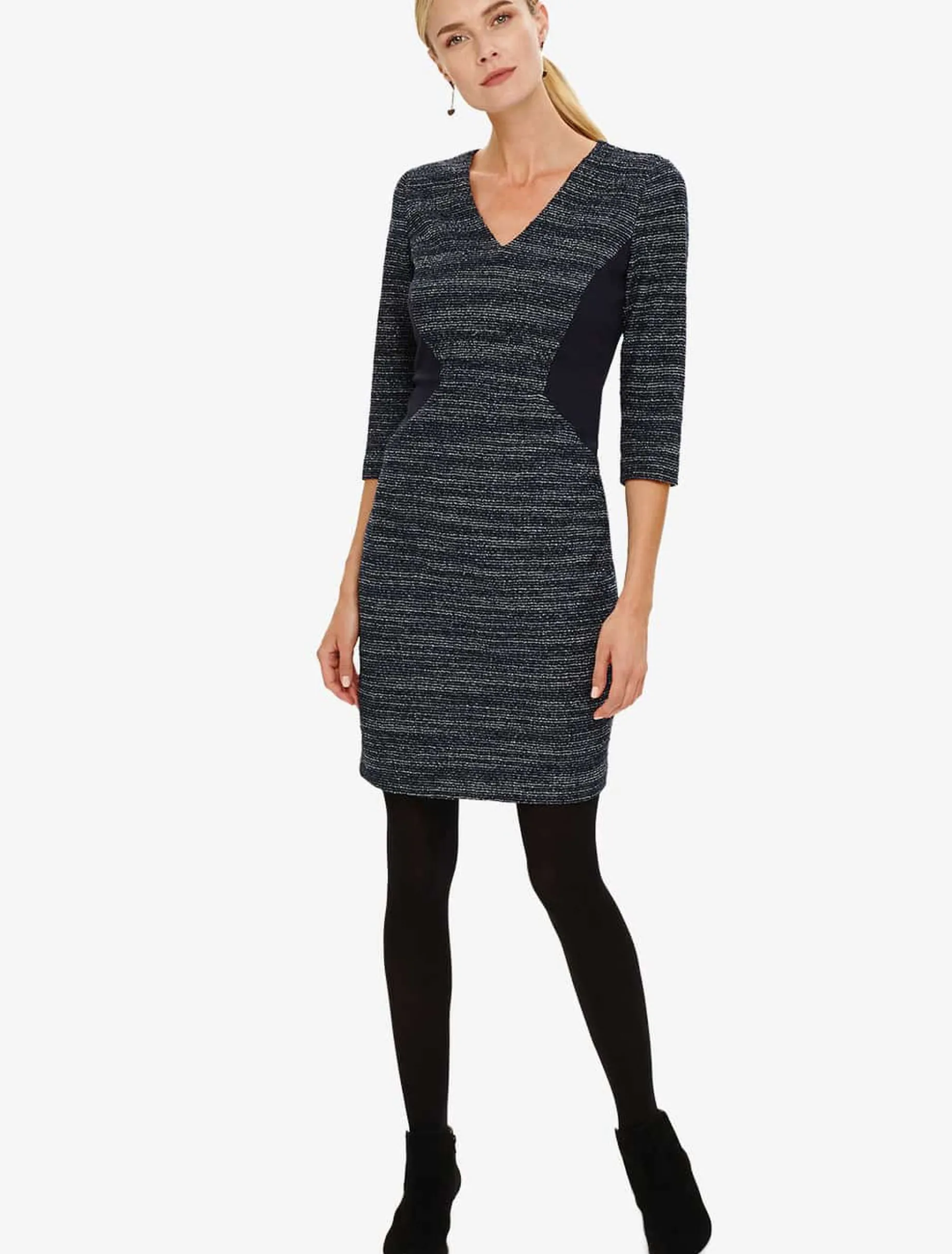 Dresses^Phase Eight Marisa Metallic Dress Navy
