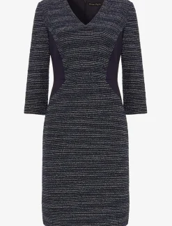 Dresses^Phase Eight Marisa Metallic Dress Navy