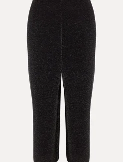 Trousers & Shorts^Phase Eight Mell Shimmer Lurex Co-Ord Trousers Black/Silver