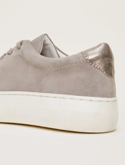 Flats^Phase Eight Metallic Trainer Grey