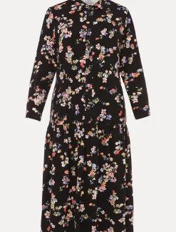 Dresses^Phase Eight Mina Floral Print Shirt Dress Black/Multi