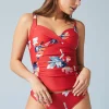 Swimwear^Phase Eight Monica Print Tankini Top Red/Multi