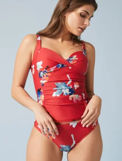 Swimwear^Phase Eight Monica Print Tankini Top Red/Multi