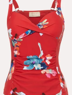 Swimwear^Phase Eight Monica Print Tankini Top Red/Multi
