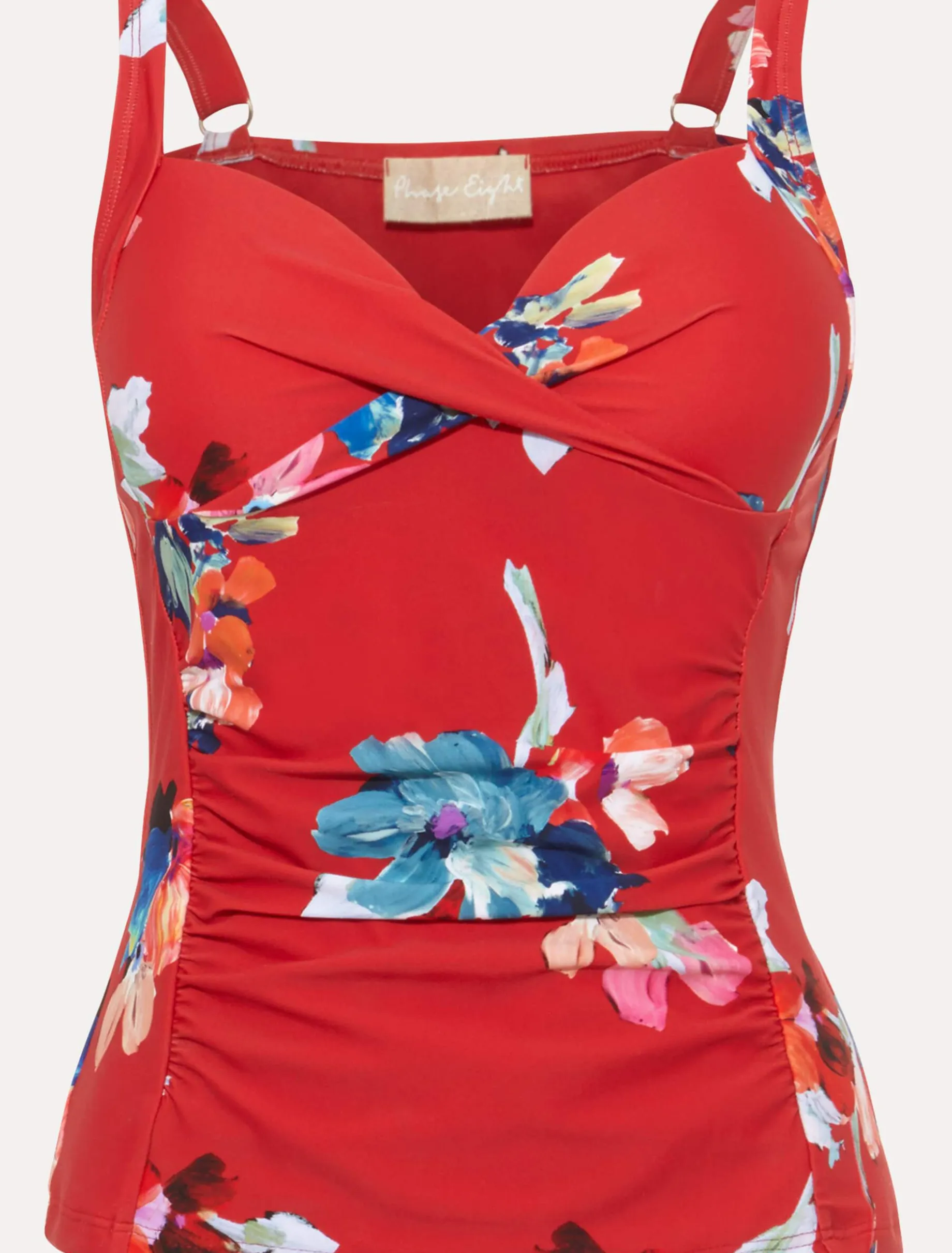 Swimwear^Phase Eight Monica Print Tankini Top Red/Multi