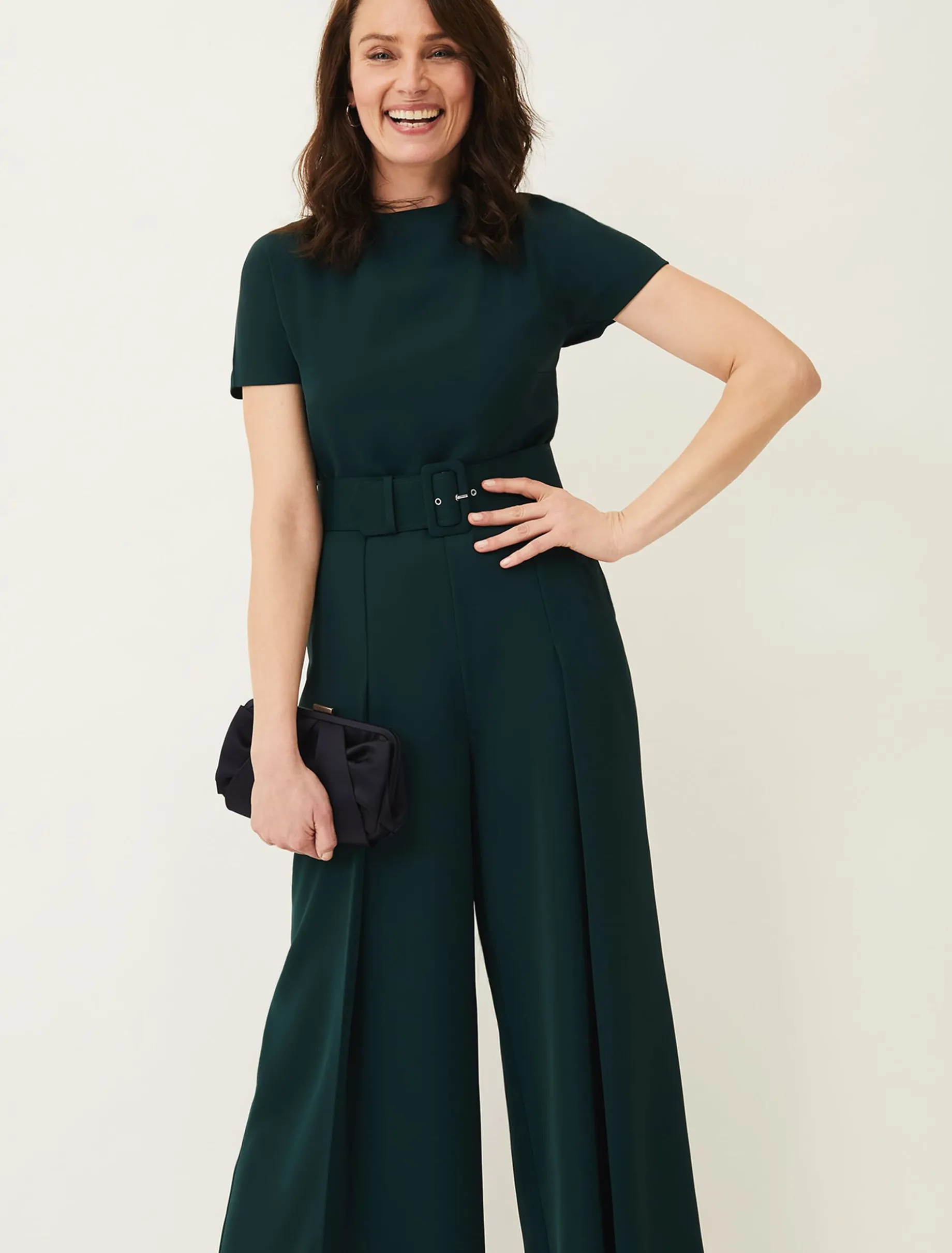 Dresses^Phase Eight Mylee Belted Jumpsuit Pine