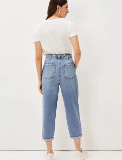 Jeans^Phase Eight Nadina Paper Bag Waist Jean Mid Wash