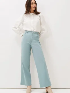 Trousers & Shorts^Phase Eight Nell Organic Denim Wide Leg Jean Sage