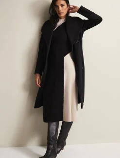 Coats^Phase Eight Nicci Wool Belted Coat Black