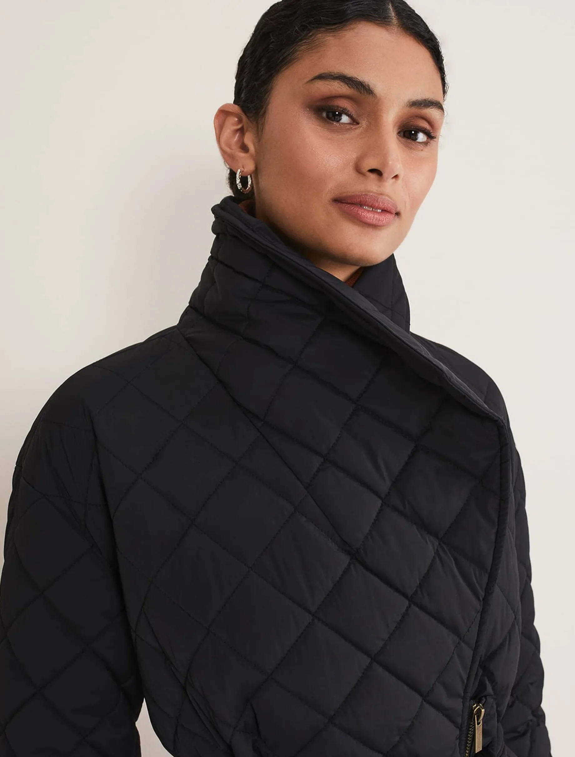 Coats^Phase Eight Nila Quilted Puffer Coat Black