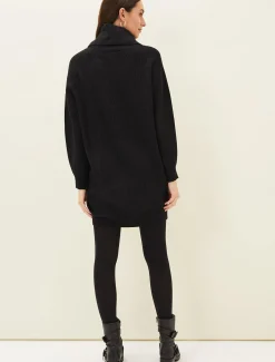 Dresses^Phase Eight Nisha Roll Neck Jumper Dress Charcoal