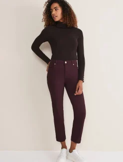 Trousers & Shorts^Phase Eight Ocha Straight Leg Jeans Berry