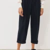 Trousers & Shorts^Phase Eight Odette Pleated Crop Trousers Navy