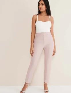 Trousers & Shorts^Phase Eight Petite Eira Cigarette Trousers Soft Pink