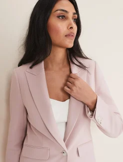Jackets^Phase Eight Petite Eira Fitted Blazer Soft Pink