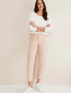 Trousers & Shorts^Phase Eight Petra Raw Hem Straight Leg Jean Pink