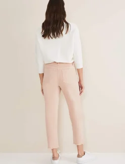 Trousers & Shorts^Phase Eight Petra Raw Hem Straight Leg Jean Pink
