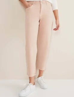 Trousers & Shorts^Phase Eight Petra Raw Hem Straight Leg Jean Pink