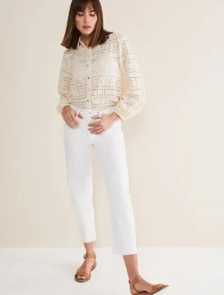 Trousers & Shorts^Phase Eight Petra Straight Leg Jeans White