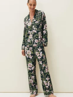 Pyjamas^Phase Eight Pina Floral Print Pyjama Set Multi-Coloured