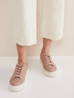 Flats^Phase Eight Platform Trainers Light Pink