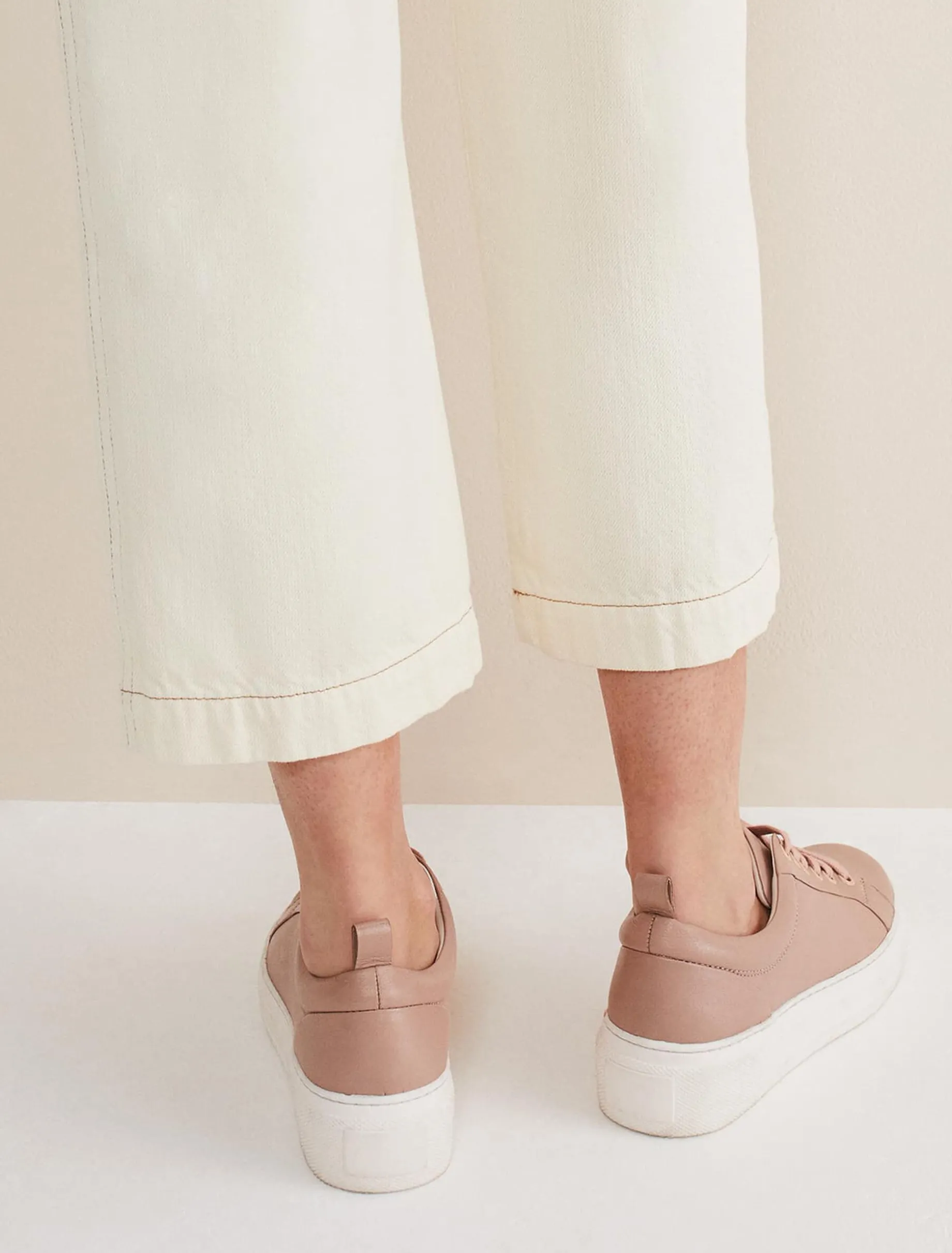Flats^Phase Eight Platform Trainers Light Pink