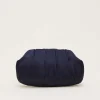 Bags^Phase Eight Pleat Frame Satin Clutch Bag Navy