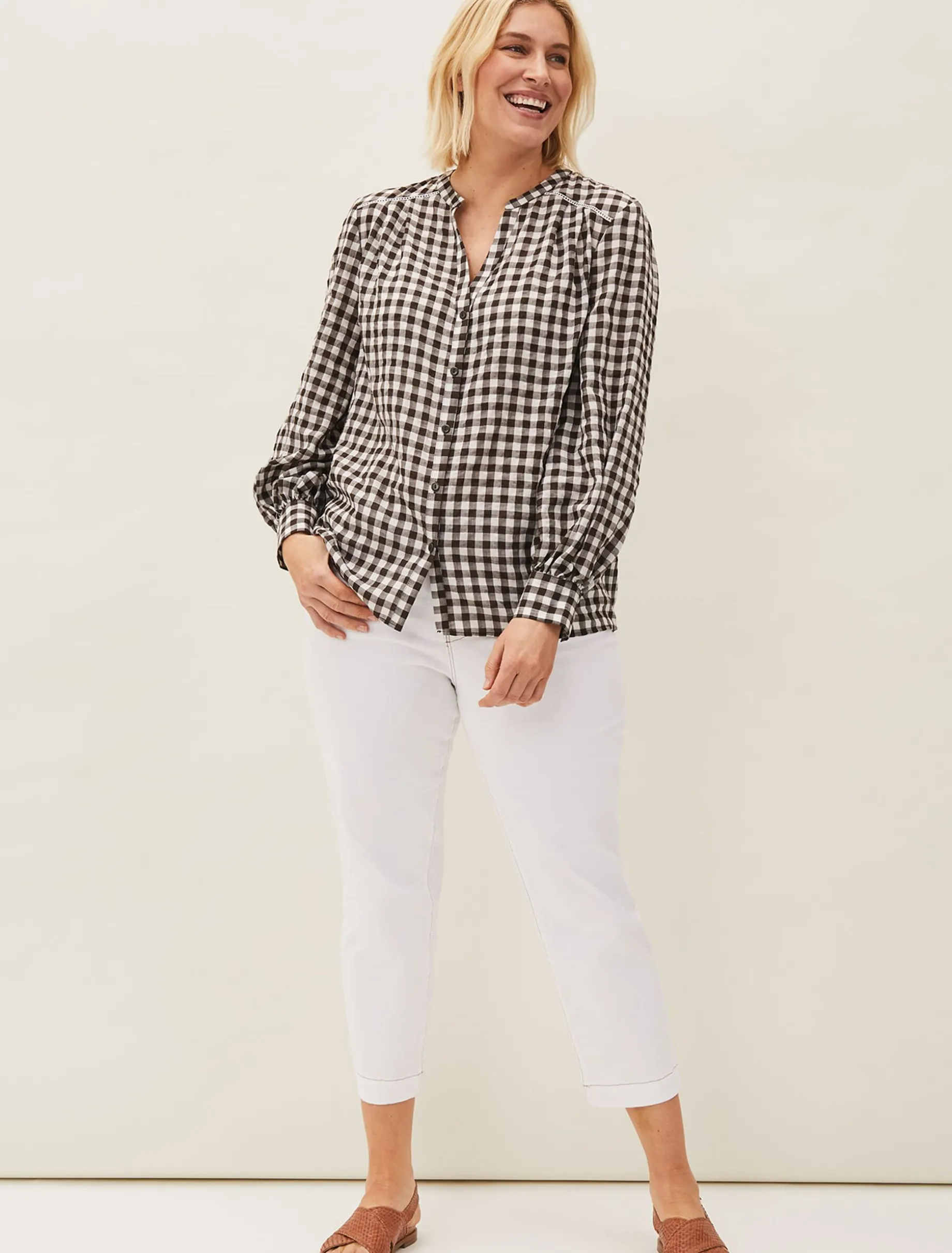Jeans^Phase Eight Ramona Cropped Straight Leg Jean White