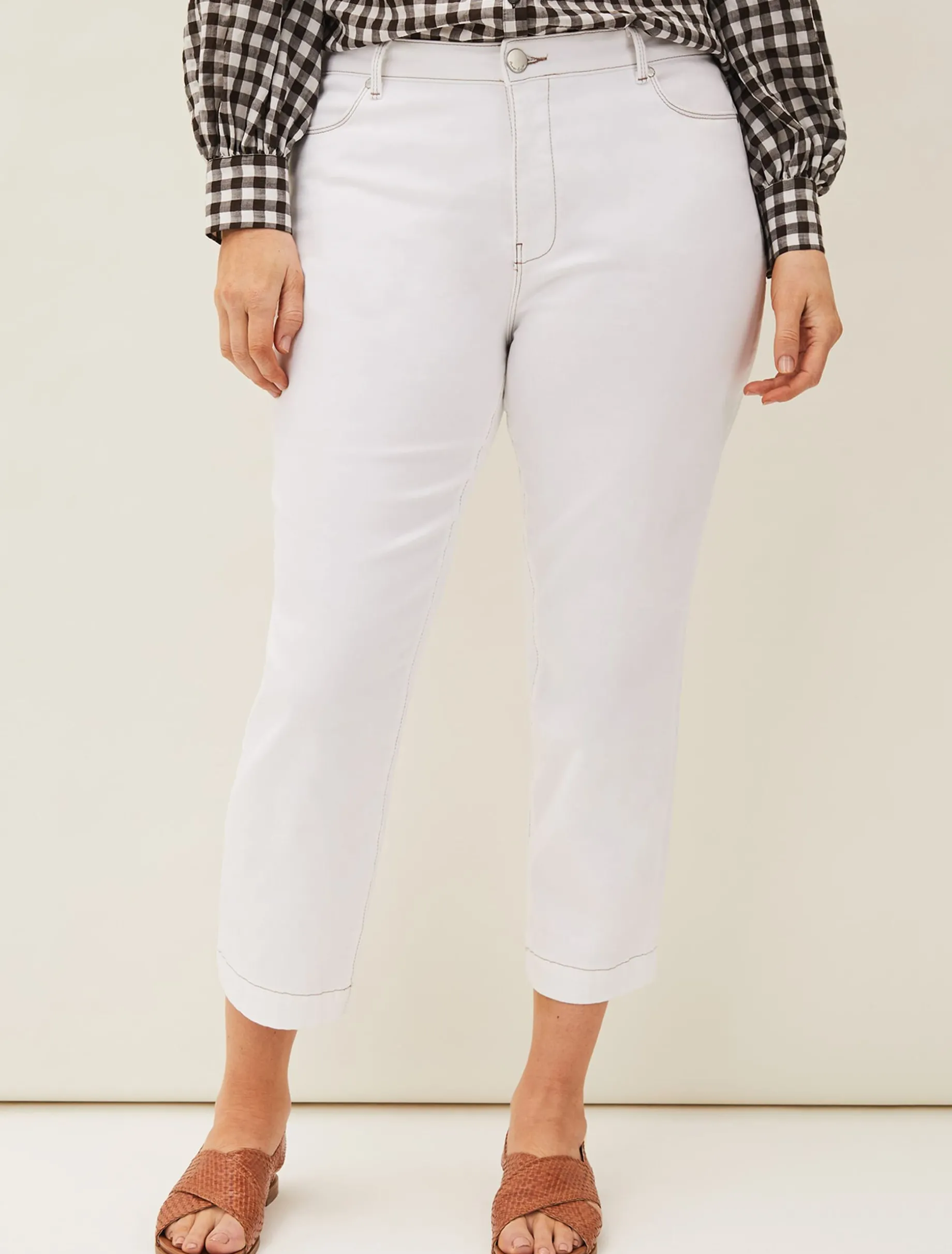 Jeans^Phase Eight Ramona Cropped Straight Leg Jean White