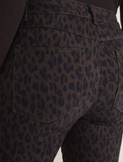 Trousers & Shorts^Phase Eight Ramona Leopard Print Straight Leg Jean Brown