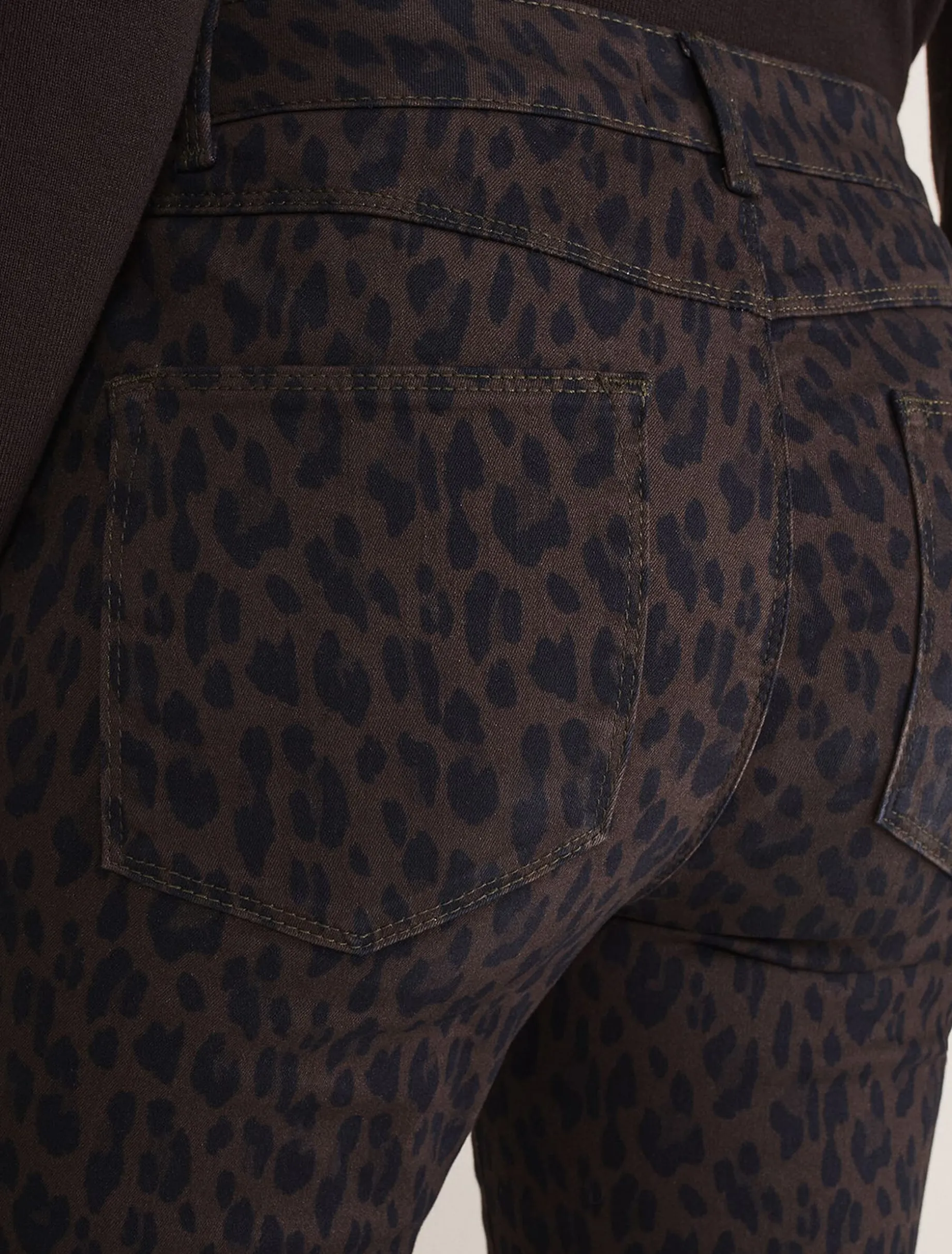 Trousers & Shorts^Phase Eight Ramona Leopard Print Straight Leg Jean Brown