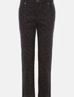 Trousers & Shorts^Phase Eight Ramona Leopard Print Straight Leg Jean Brown
