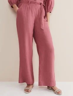 Trousers & Shorts^Phase Eight Raven Linen Trouser Rose