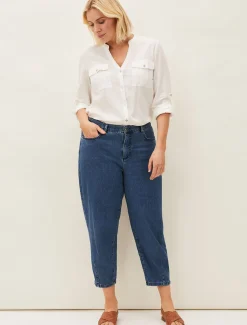 Trousers & Shorts^Phase Eight Romilly Barrel Leg Jean Indigo
