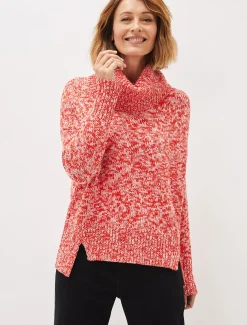 Knitwear^Phase Eight Rosia Melange Chunky Knit Jumper Red/Multi