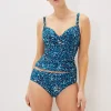 Swimwear^Phase Eight Sara Animal Print Tankini Brief Turquoise