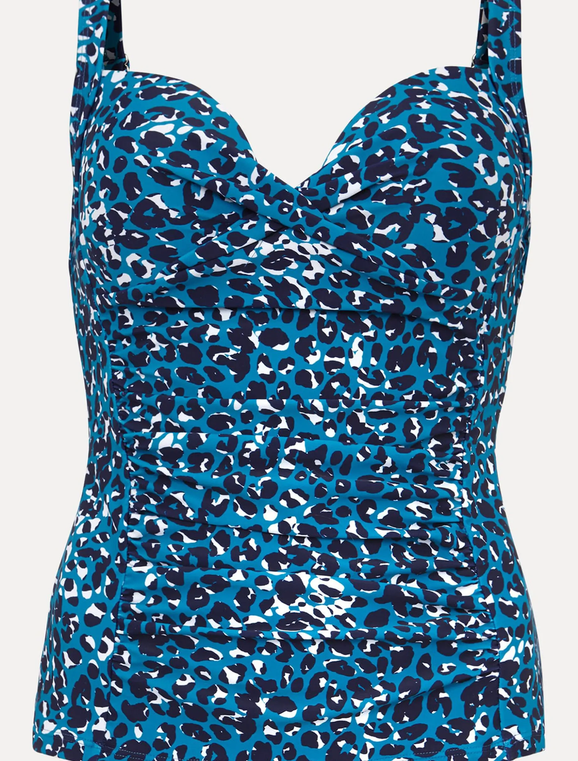Swimwear^Phase Eight Sara Animal Print Tankini Top Turquoise