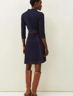 Dresses^Phase Eight Serenity Fit And Flare Dress Denim