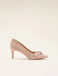 Occasion Shoes^Phase Eight Sim Suede Bow Court Shoe Taupe