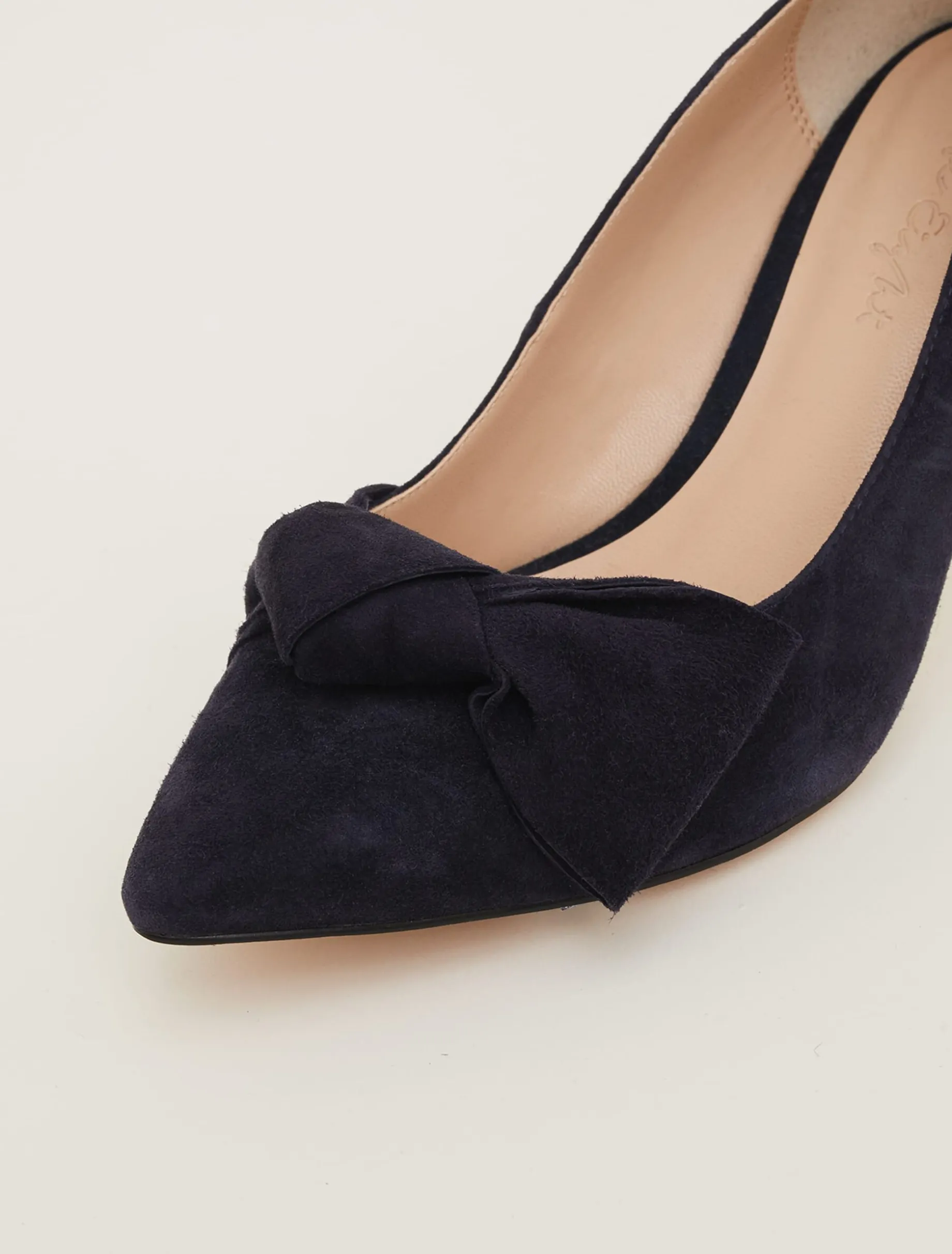 Occasion Shoes^Phase Eight Sim Suede Bow Court Shoe Navy