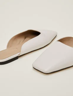 Flats^Phase Eight Slip On Mule Shoe Ivory