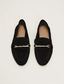 Flats^Phase Eight Smart Trim Loafer Black