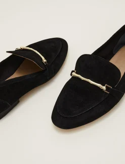 Flats^Phase Eight Smart Trim Loafer Black