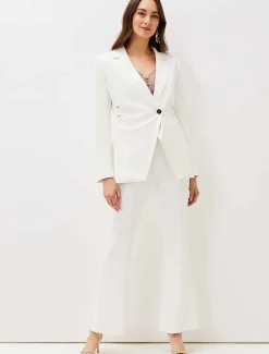 Trousers & Shorts^Phase Eight Solange Flared Suit Trousers Ivory