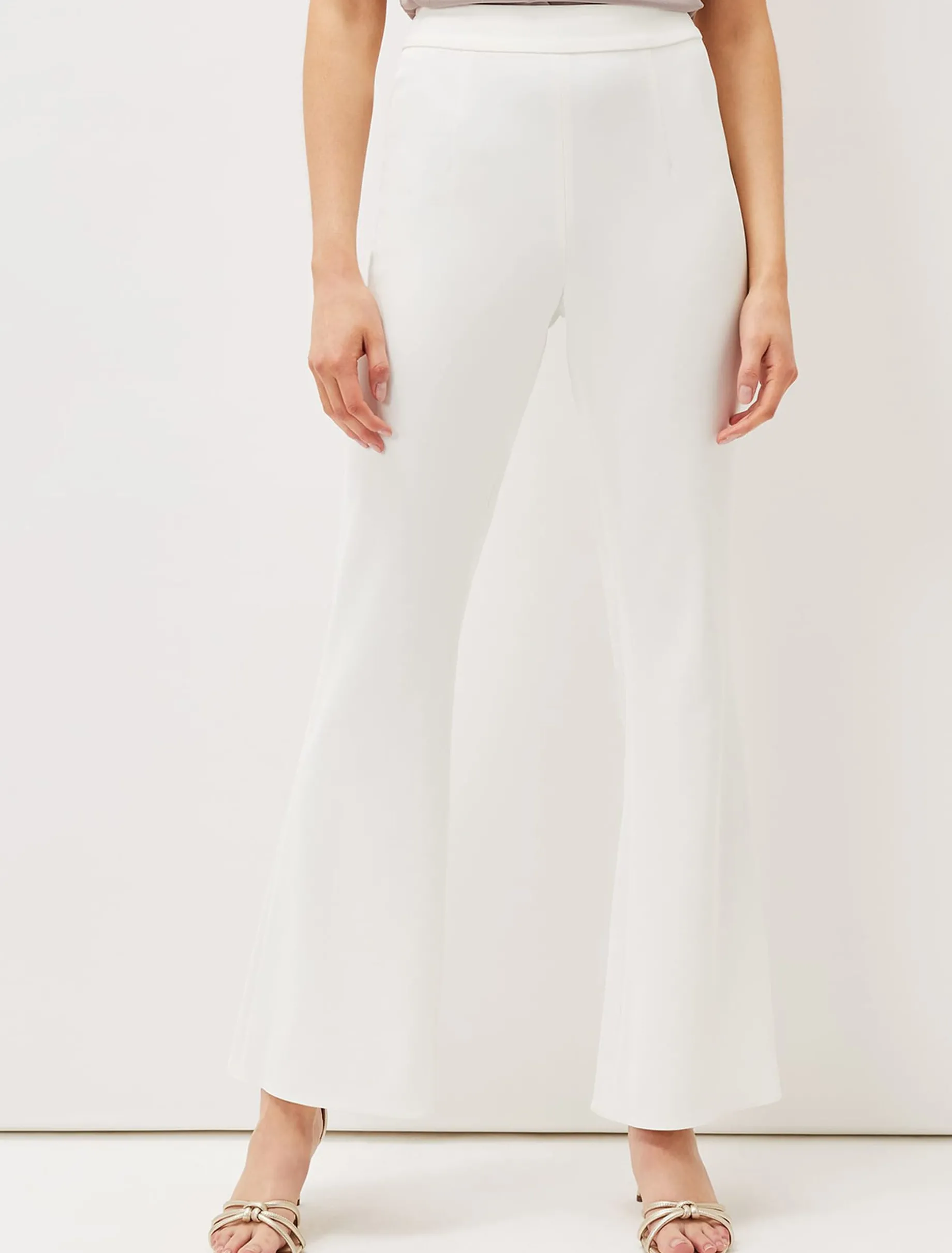 Trousers & Shorts^Phase Eight Solange Flared Suit Trousers Ivory