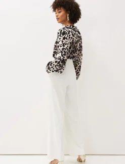 Trousers & Shorts^Phase Eight Solange Wide Leg Suit Trousers Ivory