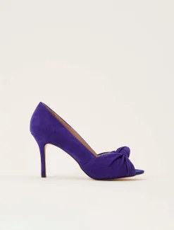 Occasion Shoes^Phase Eight Sonja Knot Front Peep Toe Shoe Cobalt