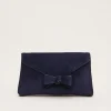 Bags^Phase Eight Structured Bow Clutch Navy